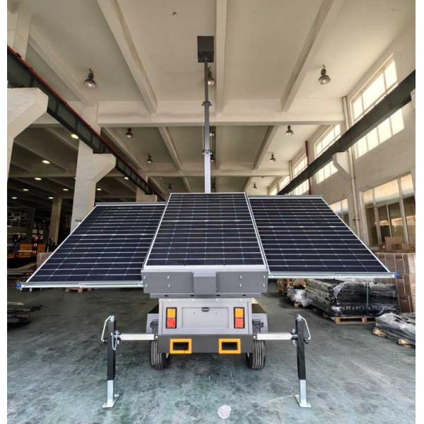 Мобильный трейлер с солнечной системой видеонаблюдения для коммерческих зданий