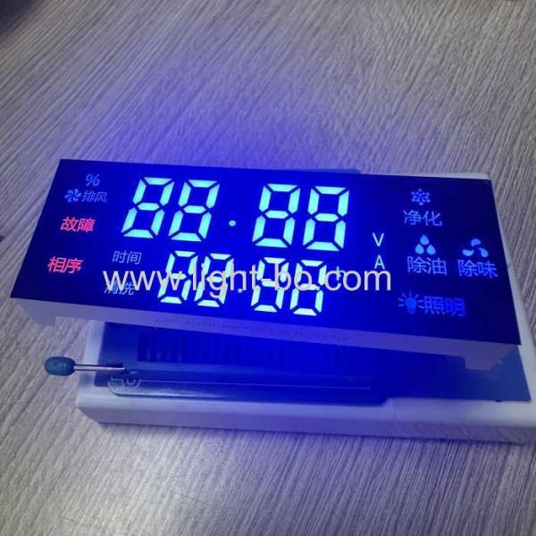 Display LED personalizado de 7 segmentos con ánodo común Ultra Rojo/Azul para el controlador de la olla de gas