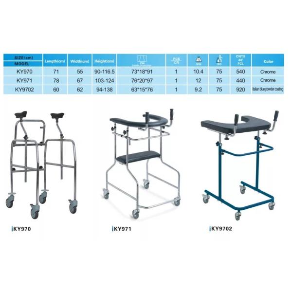 Rolling Geriatric Stand Up Rollator Walker Orthopedic Disability