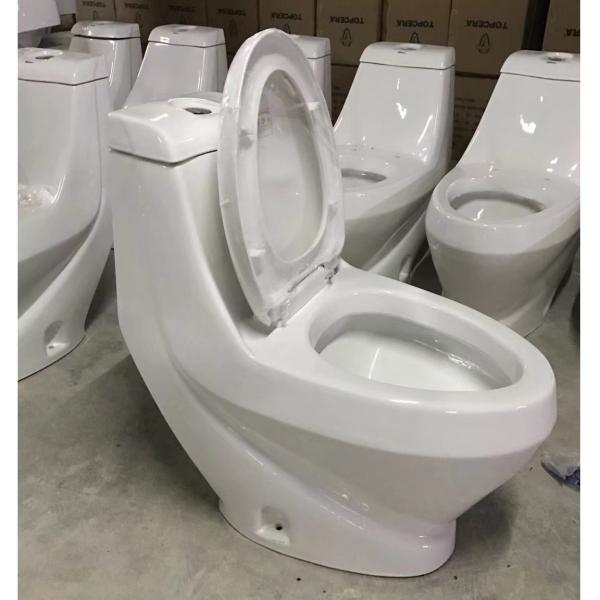 Factory Wholesale Bathroom Floor Mounted 4inches outlet 250/300mm Roughing-in Ceramic Washdown One-piece Toilet