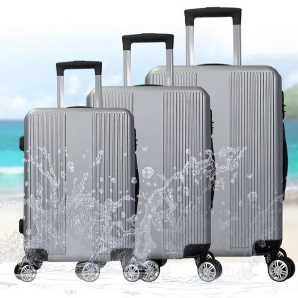 PP Aluminum Trolley Travel Luggage Sets Suitcase On Wheels 20 Inch Waterproof Hard Case