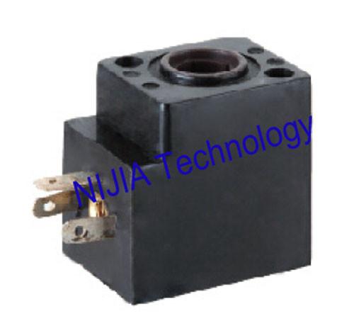 6mm OD DIN43650C DC Solenoid Coil for Spinning Machine , Black
