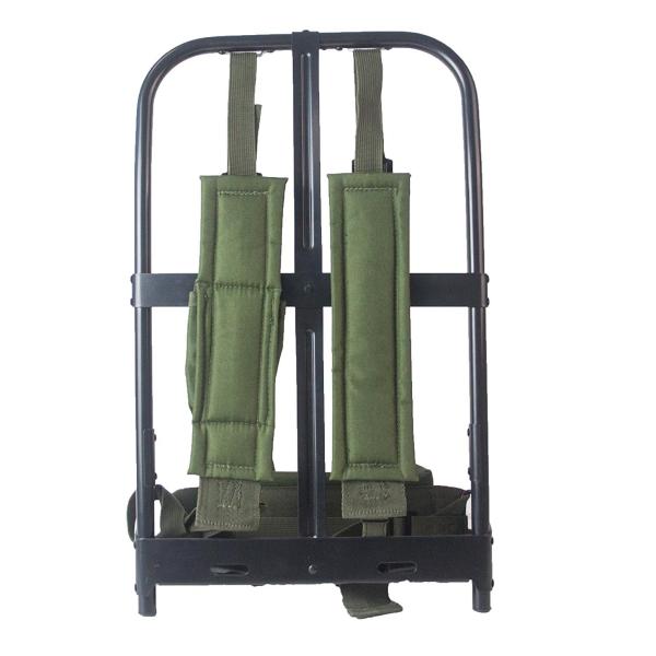 Aluminum Frame 50L Green Backpack for Outdoor Sports and Exploration