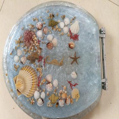 ROUND polyresin toilet seat,Elongated toilet seat,colorful transparent resin toilet seat