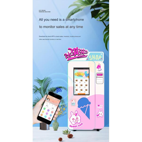 220V Self-Service Vending Machine Smart Ice Cream Maker from Manufacturing Plant