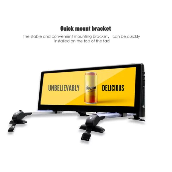 2.5mm 3mm Taxi Top Led Display For Exterior Advertising