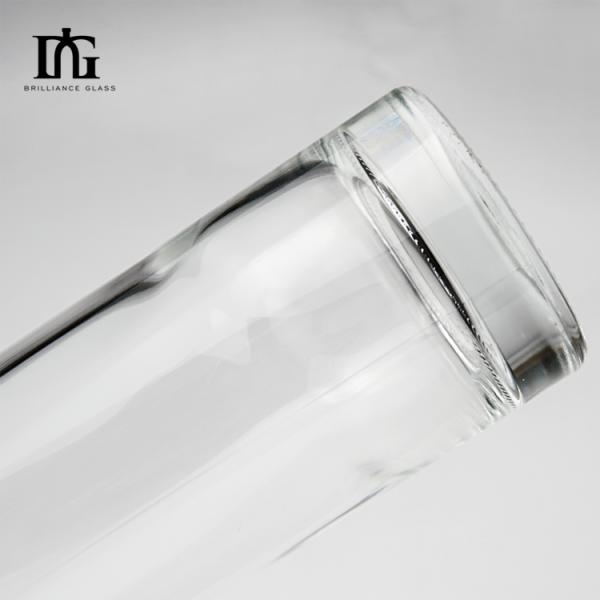 Acceptable Customer's Logo Custom Glass Bottle for Vodka Gin Rum and Liquor 750ml