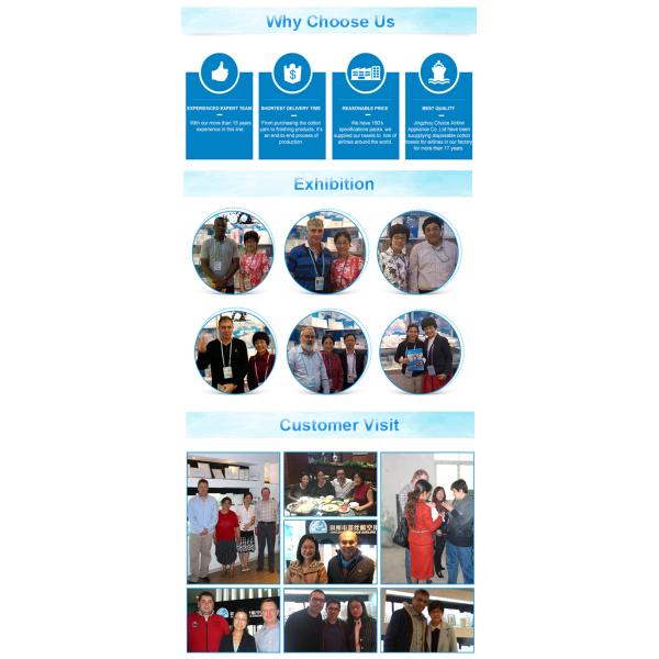 Полотенце мягкой авиакомпании чистки 23км влажное