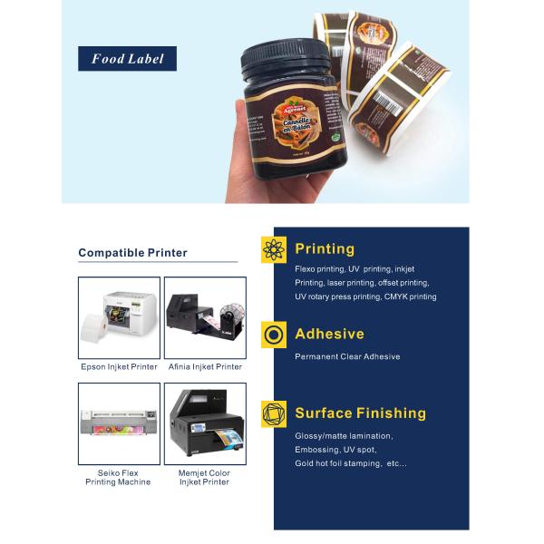 Слипчивый ярлык еды