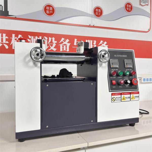 Two Roll Rubber Open Mixing Mill Diameter 60mm/2.5inch Desktop Electric Heating Type
