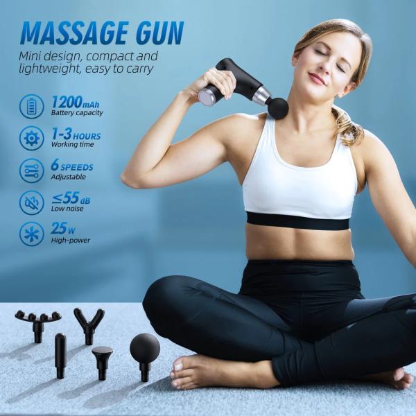 Powerful Cordless Electric Snow Blower Massager for Muscle Recovery and Relaxation