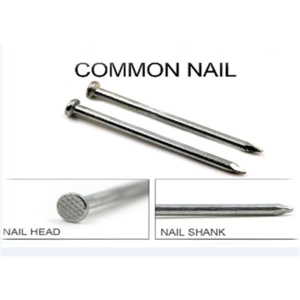 2 дюйма в длину Плоская голова полированные ногти для строительства