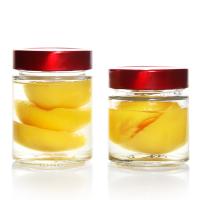 Étiquette privée 380Ml 500Ml 750Ml 1L Bouteille de miel en forme de cylindre Bouteille en verre avec couvercle en fer blanc