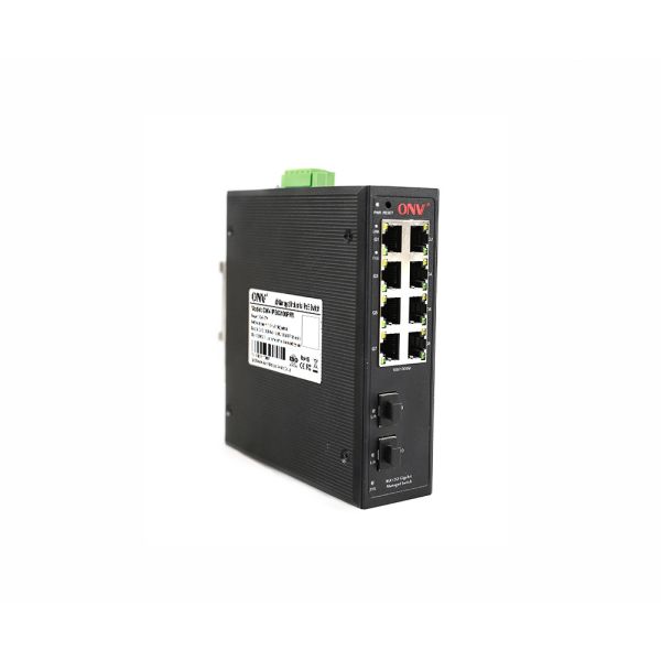 10-Port Gigabit Easy Managed PoE Switch For Industrial Automation Networks
