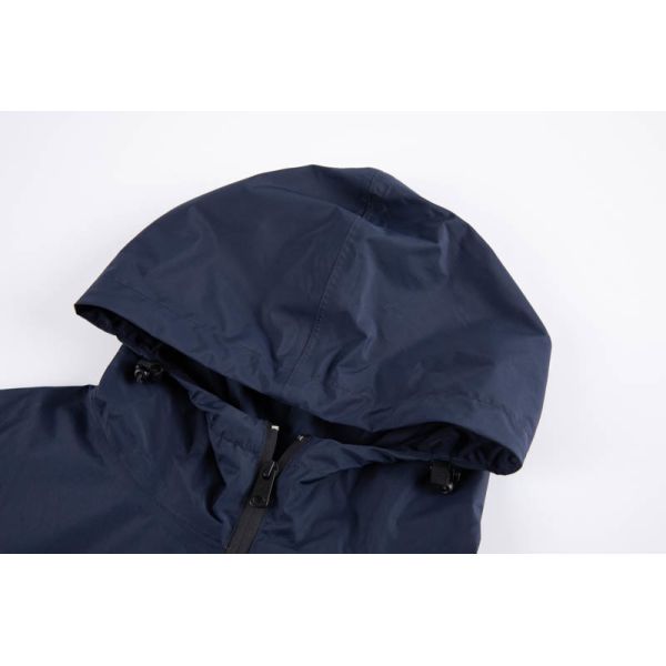 Navy Water-repellent Wind-resistant Lightweight Rain Coat for Outdoor Activities
