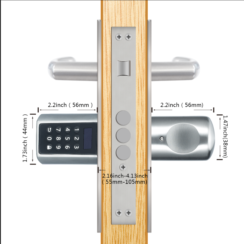 Пароль RFID-карта Bluetooth Туя Смарт-замок цилиндр