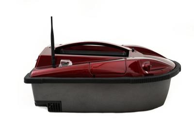 Red Twin Propeller Remote Control Fish Finder Bait Boat With Audible Alarm System RYH-001C