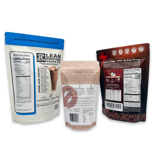 Custom Smell Proof Biodegradable Flat Bottom Bags Eco Friendly Paper Coffee Bean Packaging Bag With Zipper Valve And Tin