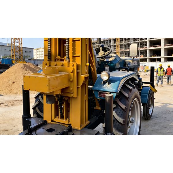 Compact Tractor Water Well Drilling Rig With Strong Power