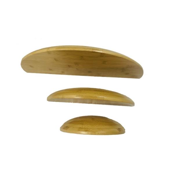 Hanging Bamboo Wall Shelves 3 Sizes of Solid Thick Design for Display and Storage