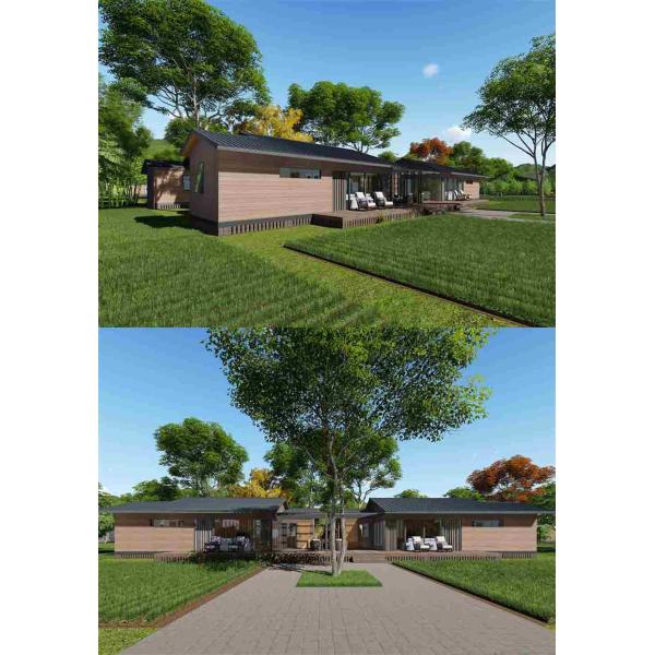 Грациозные модульные полуфабрикат бревенчатые хижины, дома удобного Префаб деревянные