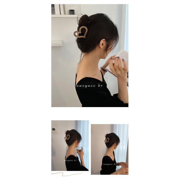 Candy color love heart resin girls grab clip store accessories ins hairpin plastic new clip headwear spot wholesale