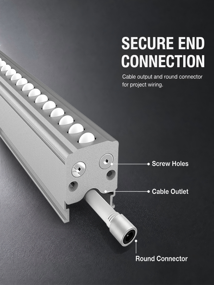 Custom Housing Color Outdoor Linear LED Lights 12W 14W IP66 Rating For Facade Lighting