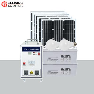 Sistema de energia fotovoltaico integrado do agregado familiar 220v com gerador do condicionamento de ar
