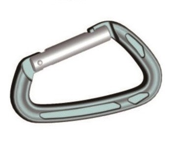 Зажим алюминиевое взбираясь Carabiner 81x47mm Carabiner щелчкового крюка мини запирая