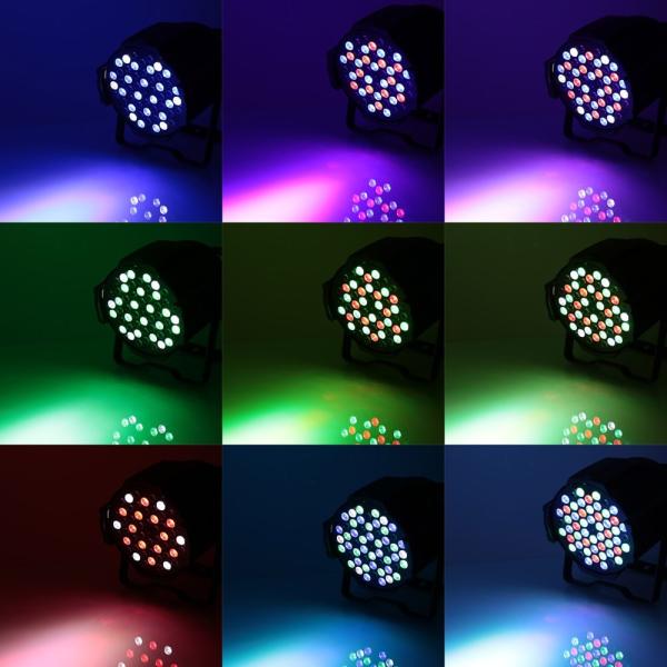 DMX512 8 DMX Channels 54*3W RGBW LED Par 64 Can for Wedding DJ
