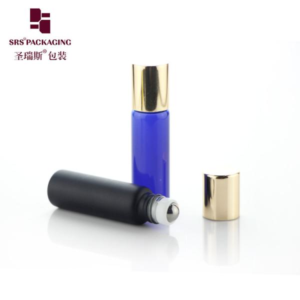Walled Glass Roller Bottles 5ml Customizable Logo Steel Ball Leak Proof Design