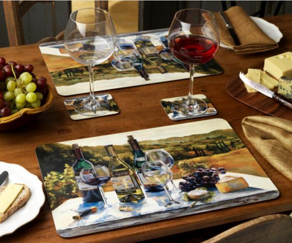 Wholesale Wooden  cork coaster Customized size and printed logo for table