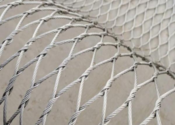 316 Flexible Stainless Steel Cable Mesh 30*30mm Zoo Enclosure Mesh