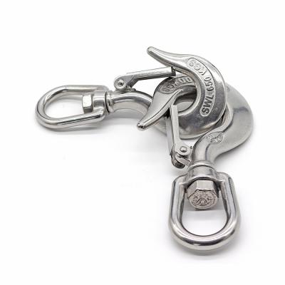 Stainless Steel Rigging Hardware With ISO Certification And High Corrosion Resistance Fixed Eye Snap Hook