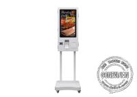Pantalla de menú Android de 24 pulgadas todo en una máquina de ordenar comida restaurante quiosco de autoservicio