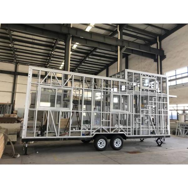 Light Steel Trailer Tiny Homes / Cabin Hotel Unit / Modular House On Wheels