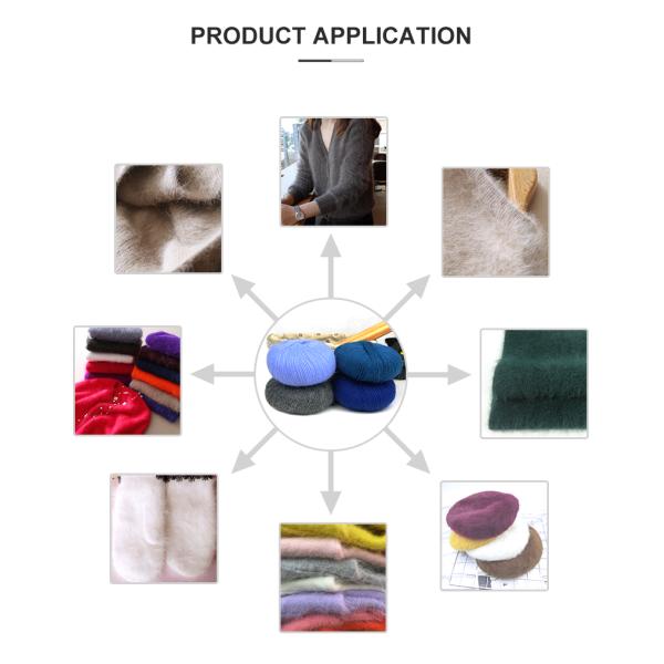 Пушистые полиамиды нежности 30% пряжи 1/7NM волос кролика Ангора 70%