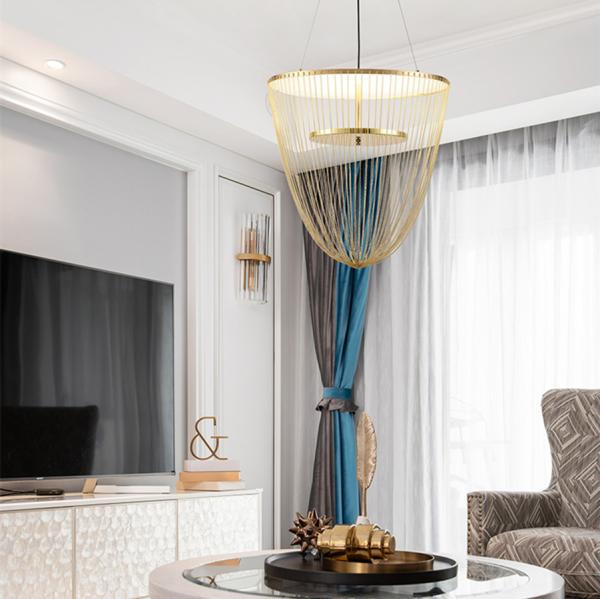 Creative Tassel Luxury LED Pendant Lights mid century art decor chandelier Celeste LED Chandelier(WH-MI-159)