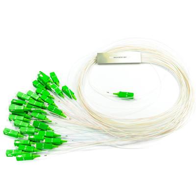 Divisor ótico do fio do divisor de aço do Plc 1x32 de Mini Type G657A 0.9mm do tubo