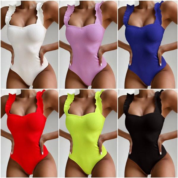 Split Swimsuit Strap Cross Ladies Solid Color  Sexy  Women’S  Swimming Suits Bikini,light green,silver colour new style