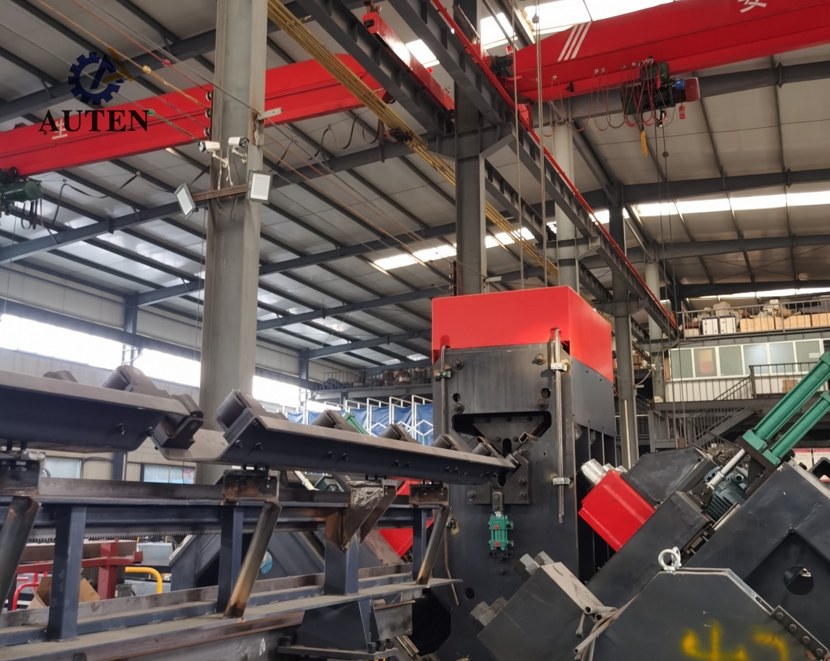 Model ADM3635 CNC Angle Drilling And Marking Processing Line For Power Tower