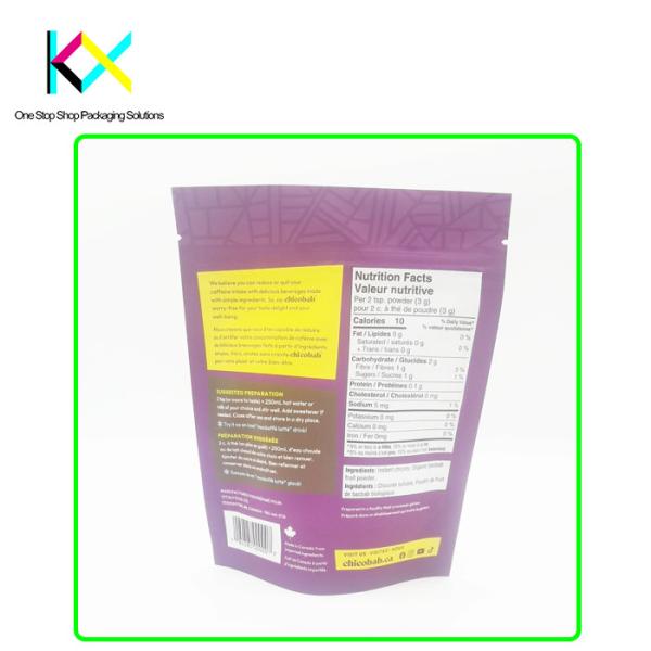 Plastic Matte Heat Seal Packaging Bags 60g Printed Resealable Pouches