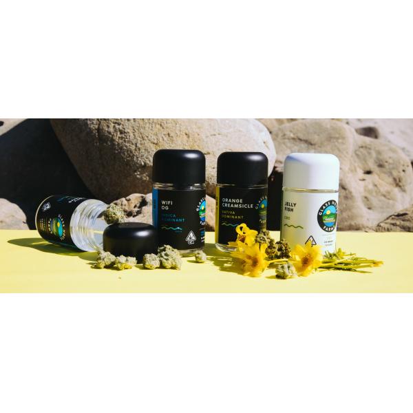 Envases de cera Jarrones de vidrio Dab Contenedores de concentrado de maleza