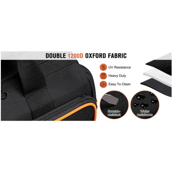 In Stock New Style 17Inch Heavy Duty Zipper Closure Thickened Wear Resistant Oxford Cloth Portable Storage Tool Bag