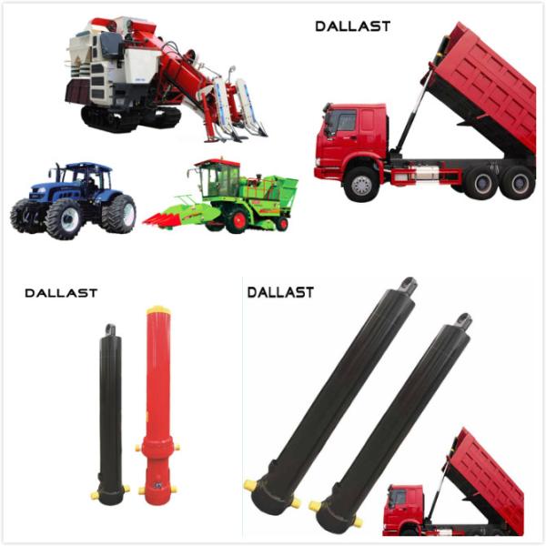 Stainless Steel Telescopic Hydraulic Cylinder FC Agricultural Farm Truck Chrome
