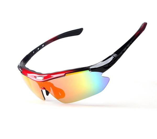 Óculos de sol antiderrapantes polarizados de pouco peso do estilo do esporte dos óculos de sol do esporte