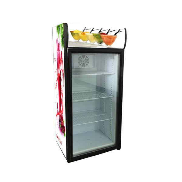 130L commercial mini fridge glass door refrigerate display used beverage cooler SC130B
