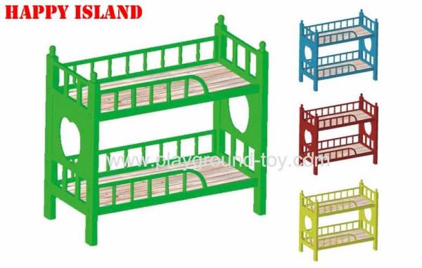 Preschool Furniture Plastic Bunk Bed Nursery Classroom Furniture With Different Color And European Standard