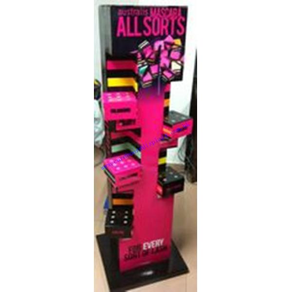 Mix material  cosmetic display stand for brand marketing supplier