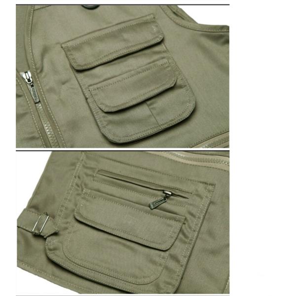 Summer Multi Pocket Crocheted Vest For Camping Hiking Waistcoat Jacket OUTER WEAR